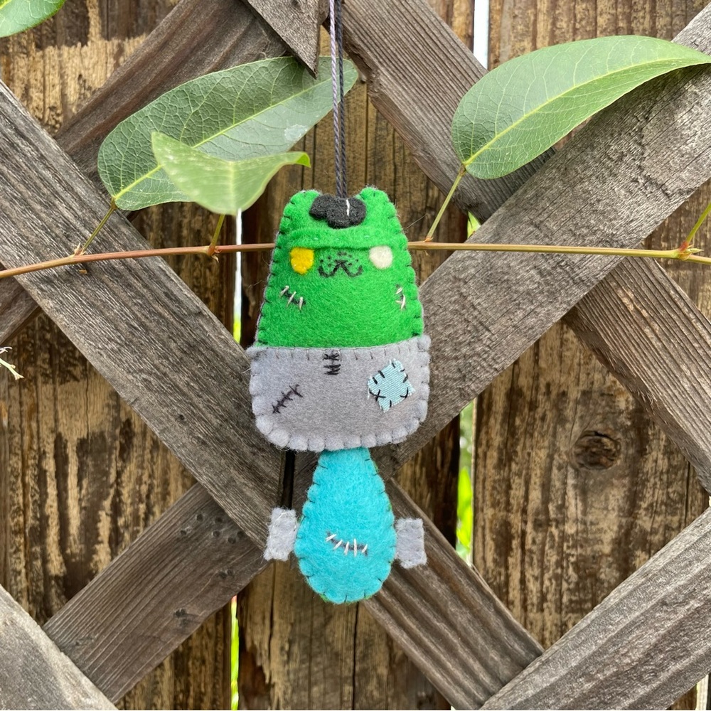 Felt  Frankenstein’s Monster Ornament